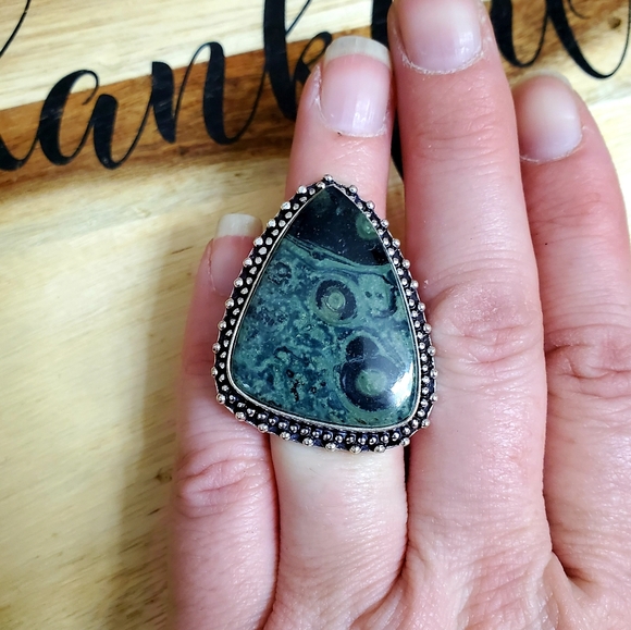 New Kambaba Jasper 925 Silver Ring. - Picture 4 of 6